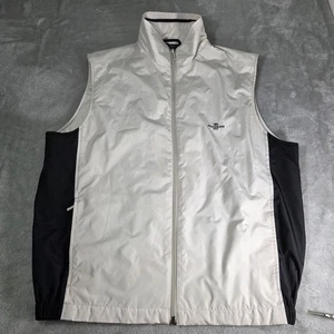 Men's Docker's Golf White Zip Up Vest Medium MESH LINED - Picture 1 of 13