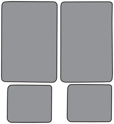 For 92-99 Chevrolet C2500 Suburban Floor Mat 4pc (FM48F FM18R) 801 Black Cutpile - Image 1 of 4