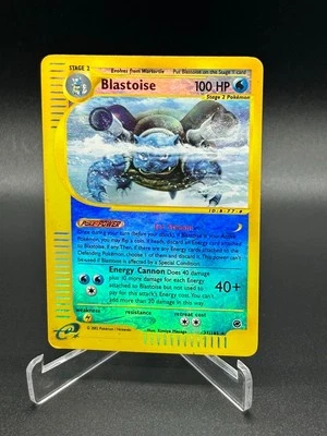 Blastoise Reverse Holo 37/165 Expedition Pokemon Card 2002 WoTC E-Reader - Image 1 of 3