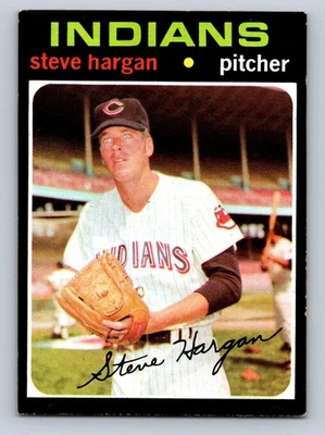 1971 Topps #375 Steve Hargan Cleveland Indians - EX - Image 1 of 2