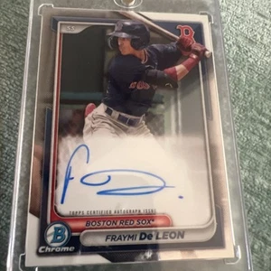 Fraymi De Leon 2017 Bowman Chrome On cars autograph - Picture 1 of 3