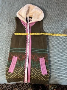 Matilda Jane Fleece Lined Sweater Vest Size 12 EUC - Picture 1 of 6