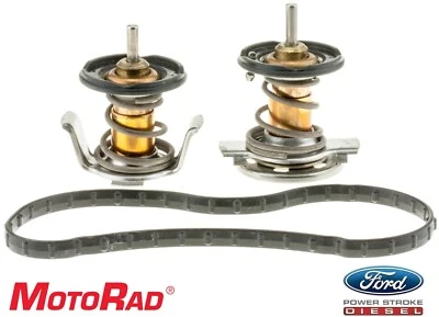 2008-2010 Ford 6.4L 6.4 Powerstroke Diesel MotoRad Thermostats F250 F350 F450 - Image 1 of 3