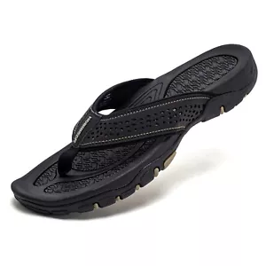 Sandalias de tanga cómodas chanclas para hombre para playa piscina ducha y ropa informal - Imagen 1 de 7