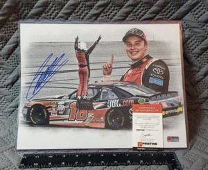 2017 Kansas Win ~ Christopher Bell ~ Signed 11x14 Photo (PA COA) NASCAR Race Car - Picture 1 of 17