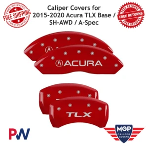 MGP Aluminum Red Caliper Covers for 2015-2020 Acura TLX Base / SH-AWD / A-Spec - Picture 1 of 4