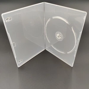5 Clear Slim line 7mm Single DVD CD Cases With Sleeve  - Picture 1 of 4