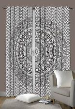 Bohemian Mandala Window Curtain Indien Drape Panel Set Tapestry Window Treatment