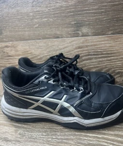 ASICS GEL Lethal Field Low Black Womens Shoes Sz 8.5 - Picture 1 of 9