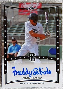 Tarjeta automática Leaf Perfect Game National Showcase 2014 Freddy Sabido - Imagen 1 de 1