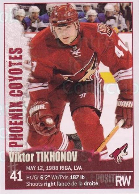 2009-10 Panini Stickers #280 Viktor Tikhonov - Image 1 of 1