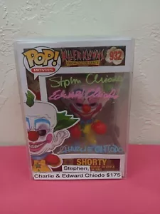 KILLER KLOWNS FROM OUTER SPACE MULTI SIGNED SPIKEY FUNKO POP 932 HORROR Beckett - Picture 1 of 4