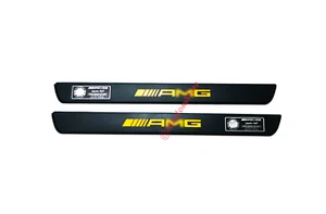 W213 AMG Style Einstiegsleisten Schwarz Matt Set Gelbe LED Mercedes-Benz E-Klass - Bild 1 von 10