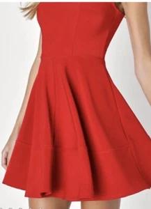 LuLus Kleid Rot Skater Retro Pin Up Größe M - Bild 1 von 4