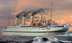 Hobby Boss 1/700 HMHS Britannic Ocean Liner Modelo Kit HBB83422 - Imagen 1 de 5