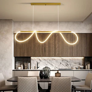 Modern LED Pendant Kitchen Island Light Ceiling Fixture Dining Room Hanging Lamp - Picture 1 of 15