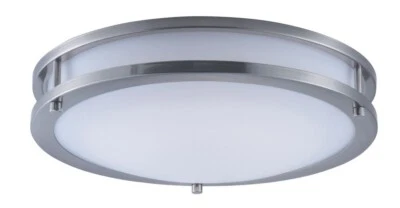 Maxim Lighting SM565543WTSN Linear - 14 Inch 20W 1 LED Flush Mount Satin Nickel - Image 1 of 4