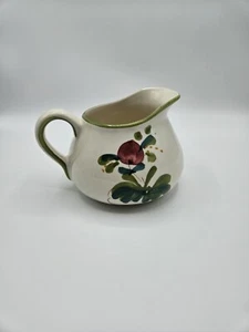 Vintage SECLA Krug Portugal Keramik Weite Öffnung Floral 3 Tassen Handbemalt - Bild 1 von 3