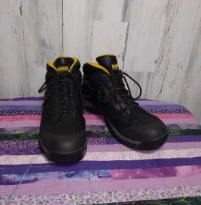 DEWALT 84335 BLACK LEATHER STEEL TOE WORK ANKLE MENS 11M BOOTS Read - Picture 1 of 20