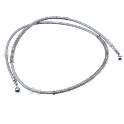 Manguera de aceite de embrague de freno trenzado para motocicleta 200 cm línea inoxidable tubo banjo DOT Foto 1 de 4