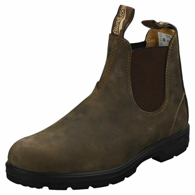 Blundstone 585 Men's Classic Chelsea Boots - Rustic Brown, UK 4