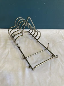 Vintage Metal Toast Rack Modernist 4 slice - Picture 1 of 4