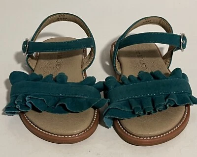 Sandalias planas OTTER MOMO para niñas talla 7 punta abierta princesa D703 verde Foto 1 de 4