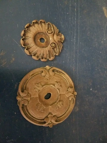 2 Fancy Wood Decorative Pieces For Old Furniture Restoration Original Cover