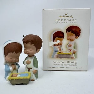 Hallmark 2009 A Newborn Blessing Mary's Angels Inspired Porcelain KOC Club Excl. - Picture 1 of 12