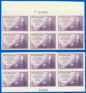 Bloques de placas de EE. UU. #754 NGAI (x2) SUPERIOR/INFERIOR, MADRE DE WHISTLER, SCV $22.00! (SK) - Imagen 1 de 1