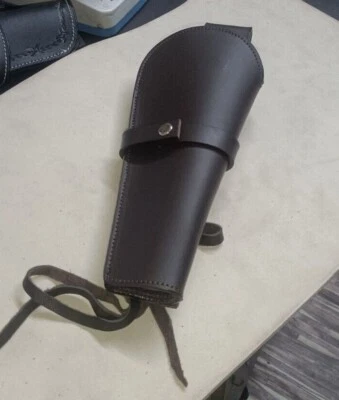 Western Tooled Holster Gun Leather Rig Sass Pistol Cowboy Revolver - Image 1 of 4