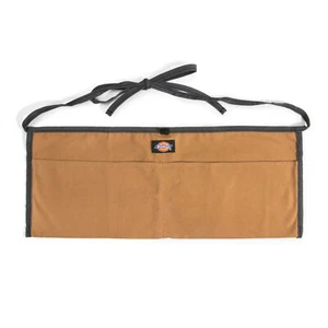 Canvas Work Apron 2 Pocket with Drawstring Closure Gray Tan Dickies 57024 - Picture 1 of 3