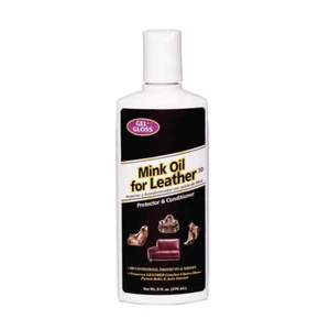 8 Oz. Gel Gloss Mink Oil Leather & Vinyl Protector Conditioner Restores Shines - Picture 1 of 1