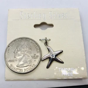STERLING SILVER NEW OLD STOCK STARFISH PENDANT CHARM 925 FINE JEWELRY 2g - Picture 1 of 3