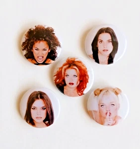 SPICE GIRLS Badge Button Set 25mm 1" Pins Pinback World Girl Power Baby Posh 90s - Bild 1 von 12