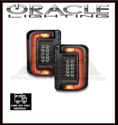 Oracle Lighting Jeep Wrangler JK 2017-2018 Flush Mount LED Tail Lights 5891-504 - Image 1 of 3