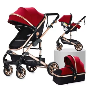 All-In-One Baby Stroller Travel System Pram Light 4 Wheel Strollers for - Picture 1 of 23