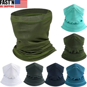 Neck Gaiter Balaclava Face Mask Cooler Sun Protection Scarf Cooling Gator Shield - Picture 1 of 16