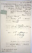 High Court of Justice Document: 1881 Wm Charlton v North British Railway (B1G)