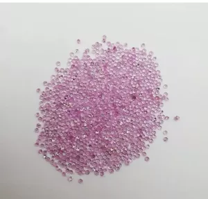 0.69 Ct Natural Pink Sapphires Round Diamond Cut Calibrated Loose Gemstones Lot - Picture 1 of 4