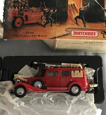1933 Cadillac V16 Fire Wagon 1/43 Scale Matchbox Models of Yesteryear Mint - Image 1 of 4