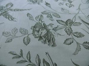 BY YARD SCALAMANDRE HOPE TOILETTE FRANZÖSISCHES LAND SALBEIGRÜN AUF NATÜRLICH UVP 160 $/Y! - Bild 1 von 11