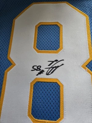 Jersey Antonio Gates autógrafo estilo personalizado certificado Gai Foto 1 de 4