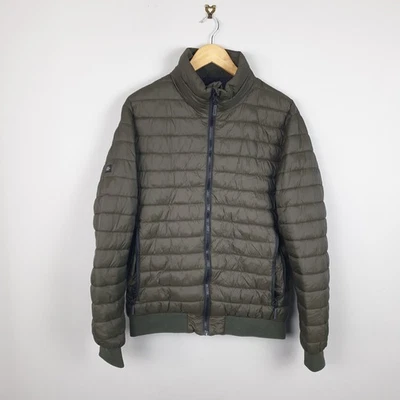 Superdry Fuji Chaqueta Bomber Acolchada Para Hombre Grande Caqui Verde Acolchada Puffer Acanalada Foto 1 de 4
