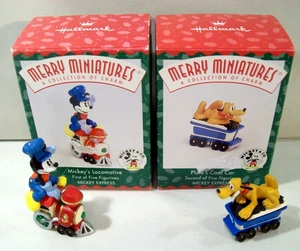 Lote de coches Hallmark Merry Miniatures Disney Mickey's Locomotora Plutón's Coal - Imagen 1 de 4