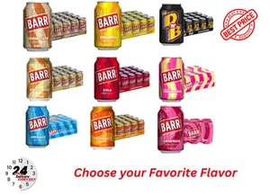 BARR Mixed Fizzy Drink 24 x 330ml Cans Since 1875 UK Soda Pick Your Flavours - Picture 1 of 23