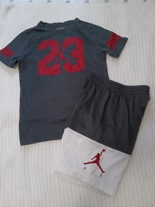 Air Jordan T Shirt Top & Shorts Set Boys Outfit Medium Large Jumpman Nike A5 - Picture 1 of 5