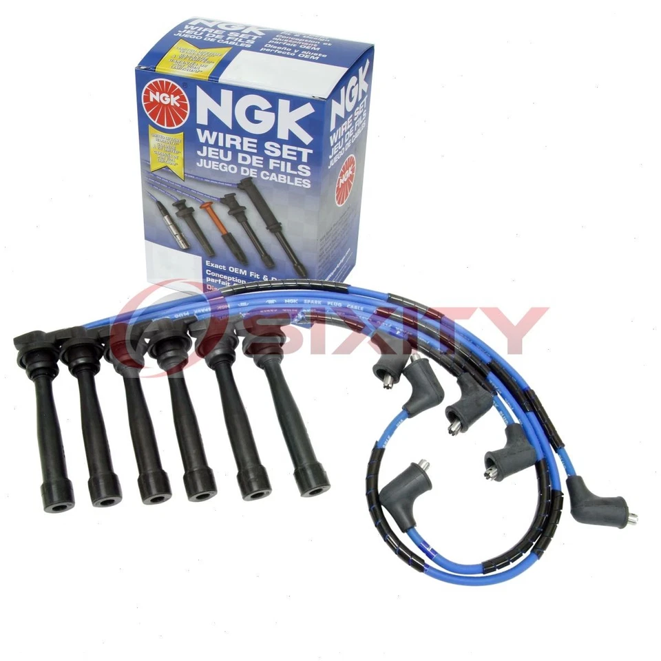 Juego de cables de bujía NGK de 1 pieza para Hyundai Tucson 2005-2009 2,7 L V6 - Motor xh Foto 1 de 4