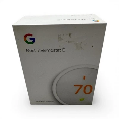Google Nest Thermostat E - White (T4000ES) Nest Pro Edition Unopened New - Image 1 of 4