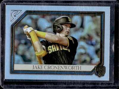 2021 Topps Gallery Jake Cronenworth Blue Rookie RC #34/75 Padres - Image 1 of 2